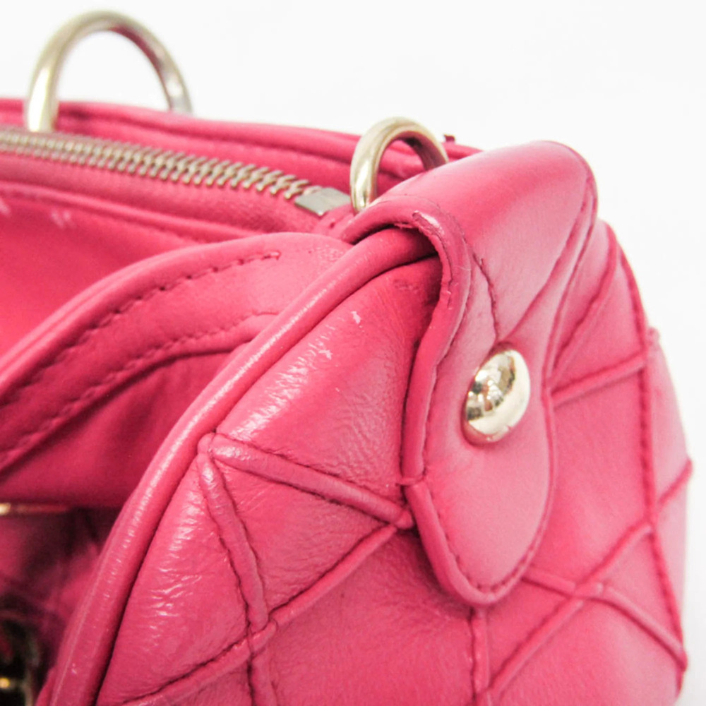 CHRISTIAN DIOR Pink Leather Shoulder Bag - Picture 12 of 16